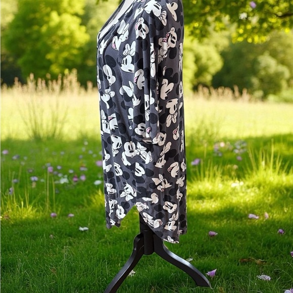 Disney Black and White Mickey Mouse Short Sleeve Tee - Picture 2 of 4